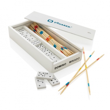 Logotrade promotional giveaway image of: Deluxe mikado/domino in wooden box