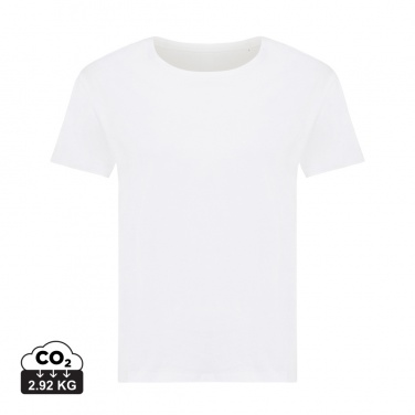 Logo trade promotional gifts image of: Iqoniq Yala women lightweight recycled cotton t-shirt