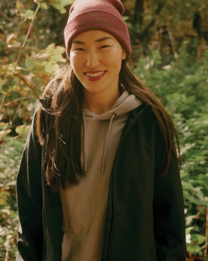 Logotrade promotional giveaways photo of: Iqoniq Makalu women recycled polyester soft shell jacket