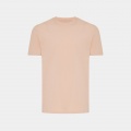 Iqoniq Brett recycled cotton t-shirt, peach nectar