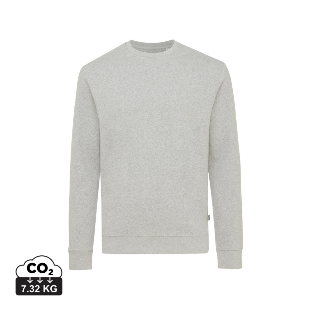 Logo trade business gift photo of: Iqoniq Denali recycled cotton crew neck undyed