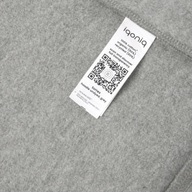 Logo trade promotional items picture of: Iqoniq Torres recycled cotton hoodie undyed