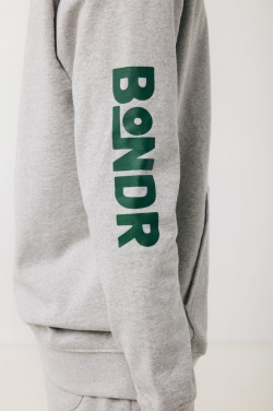 Logo trade promotional gifts image of: Iqoniq Torres recycled cotton hoodie undyed