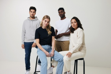 Logo trade promotional products image of: Iqoniq Torres recycled cotton hoodie undyed