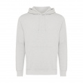 Iqoniq Rila lightweight recycled cotton hoodie, light heather grey