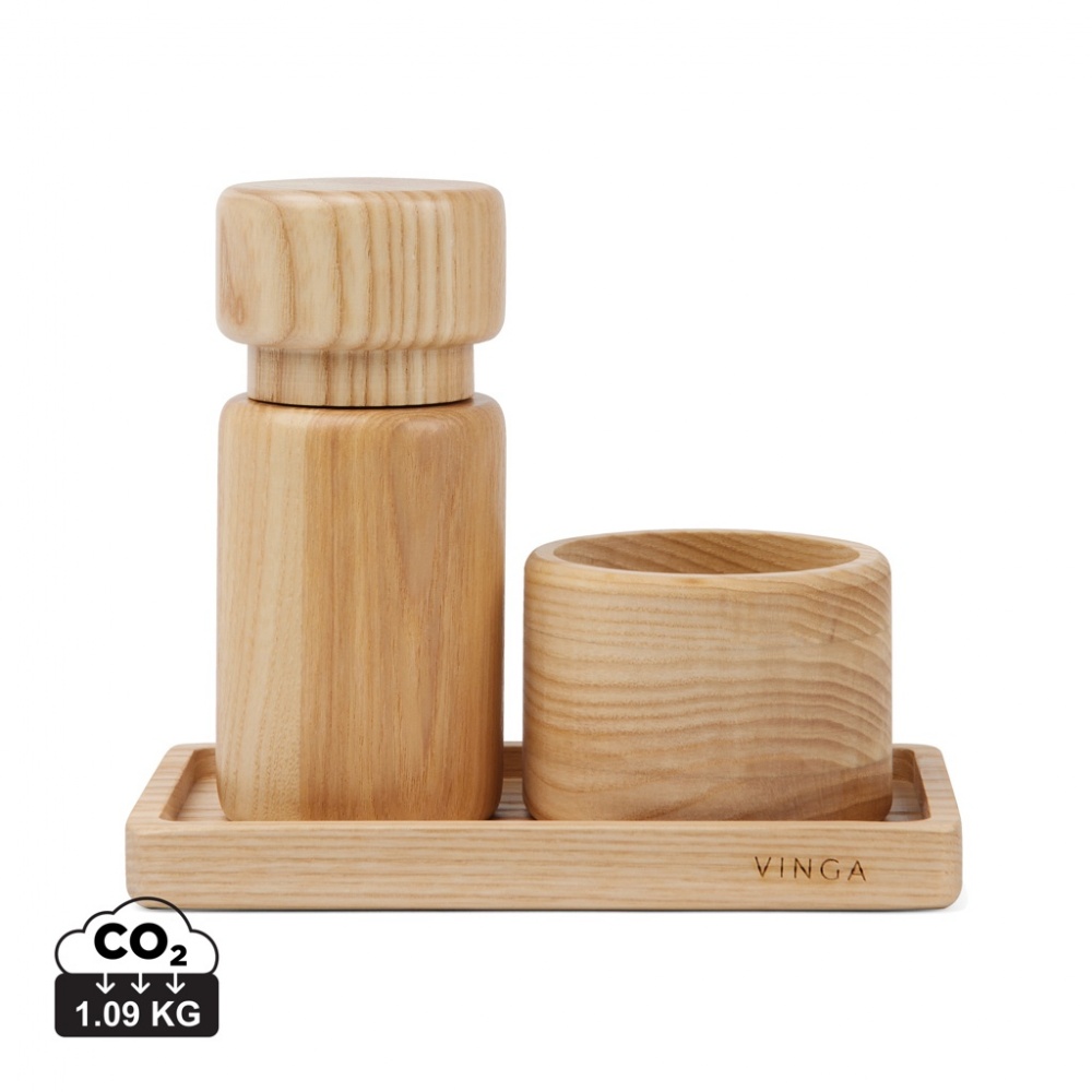 Logo trade promotional products image of: VINGA Retro salt & pepper set