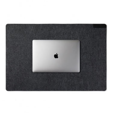 Logo trade promotional products image of: VINGA Albon GRS recycled felt desk pad