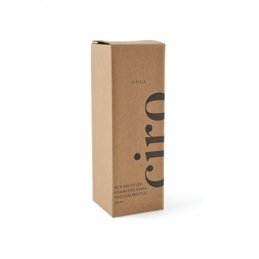 Logotrade promotional product picture of: VINGA Ciro RCS recycled vacuum bottle 300ml