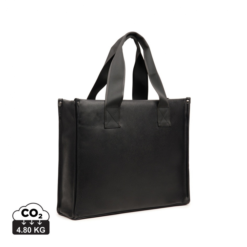 Logotrade promotional merchandise picture of: VINGA Bermond RCS recycled PU tote bag