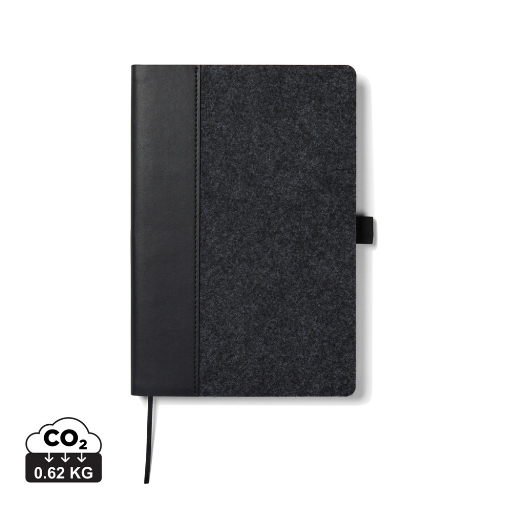 Logotrade promotional product image of: VINGA Albon GRS recycled felt notebook