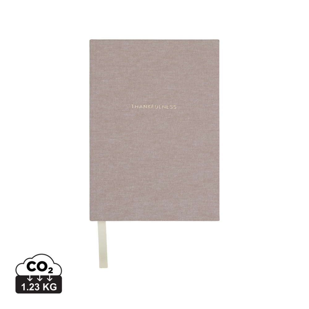 Logotrade promotional item picture of: VINGA Thankfulness GRS recycled paper journal
