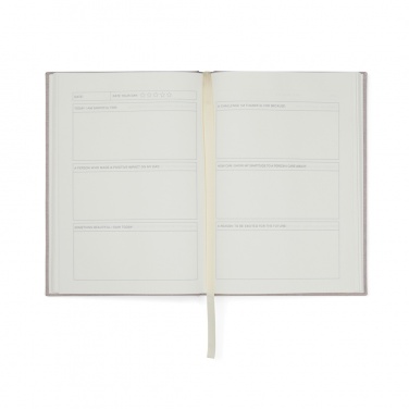 Logo trade promotional products image of: VINGA Thankfulness GRS recycled paper journal