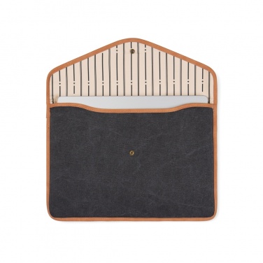 Logo trade promotional items image of: VINGA Bosler GRS recycled canvas 14" laptop sleeve
