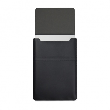 Logo trade promotional giveaways picture of: VINGA Timo PU RCS RPET 16" laptop sleeve