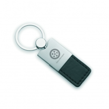 Logotrade promotional product image of: PU and metal key ring Helsinki