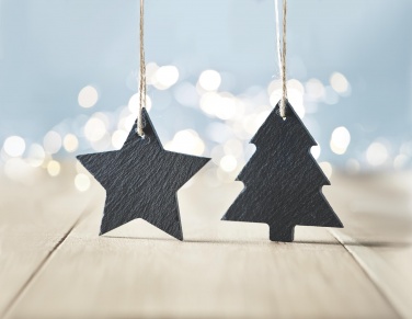 Logotrade corporate gifts photo of: Slate xmas hanger star