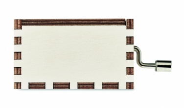 Logotrade promotional item image of: Wooden Christmas music box