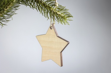 Logo trade advertising products image of: Christmas ornament star