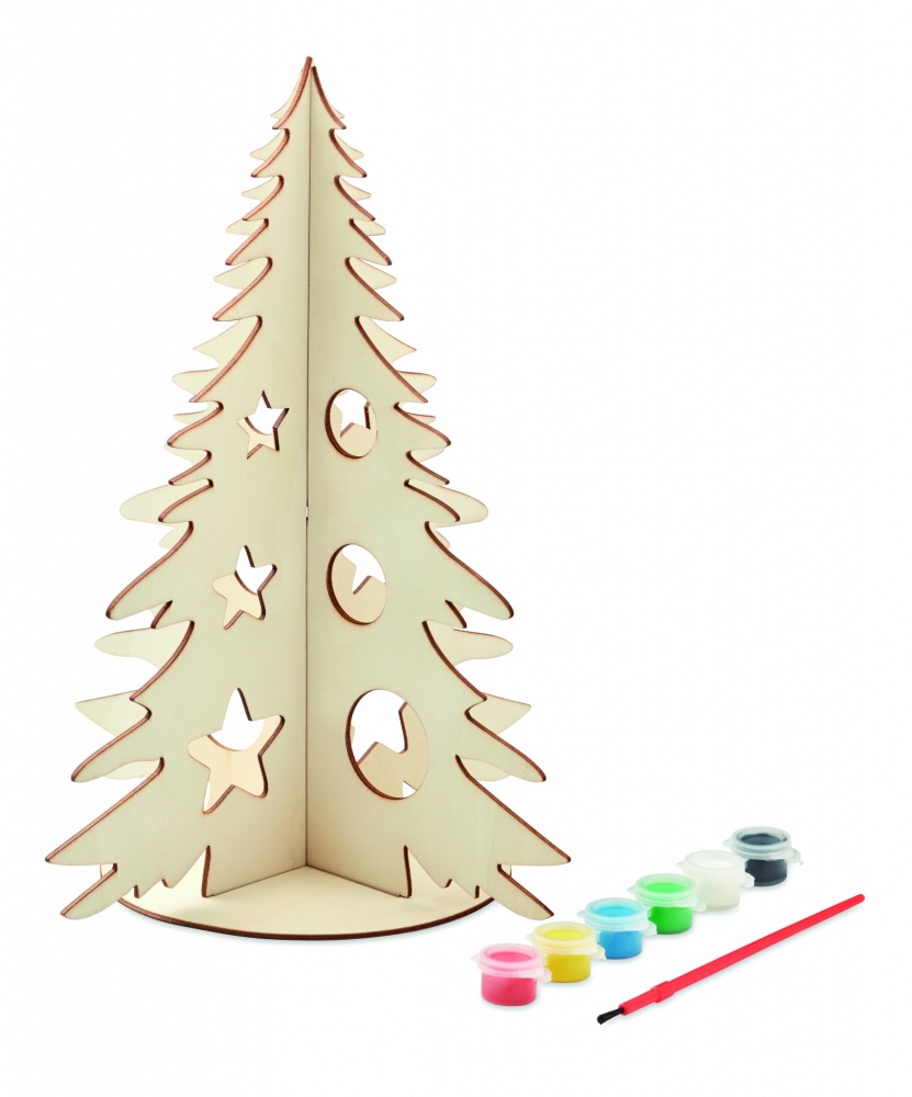 Logo trade promotional items picture of: DIY wooden Christmas tree