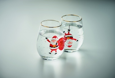 Logotrade promotional products photo of: Set of 2 Christmas glasses
