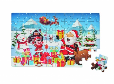 Logo trade promotional products image of: Wooden Christmas puzzle