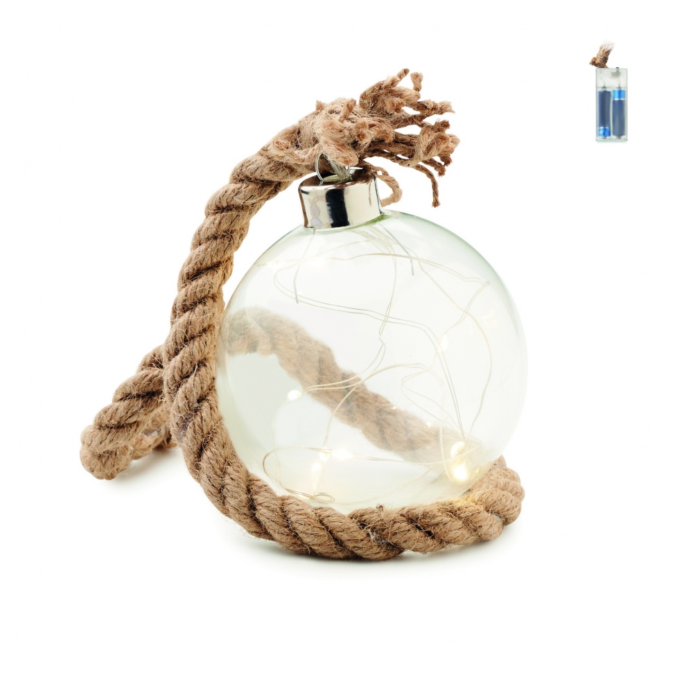 Logotrade advertising products photo of: Glass bauble LED light