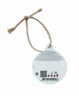 Logo trade promotional merchandise image of: Seed paper Xmas ornament