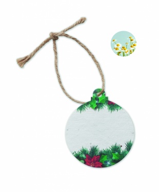 Logo trade promotional merchandise photo of: Seed paper Xmas ornament