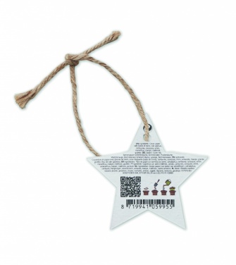 Logo trade promotional merchandise photo of: Seed paper Xmas ornament