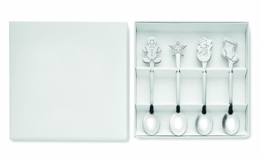 Logotrade promotional merchandise photo of: Set of 4 Christmas tea spoon