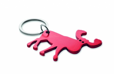 Logo trade advertising products image of: Recycled aluminium key ring Pori