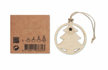 Logo trade corporate gift photo of: Wooden tree shape hanger