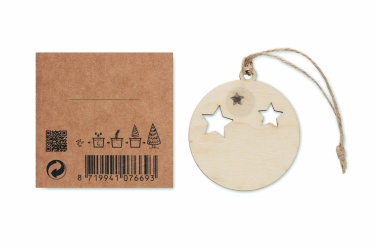 Logotrade promotional merchandise image of: Wooden bauble shape hanger