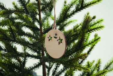 Logotrade business gifts photo of: Wooden bauble shape hanger