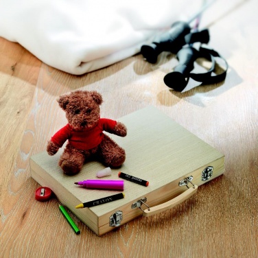Logo trade promotional products image of: Artist's set in wooden box