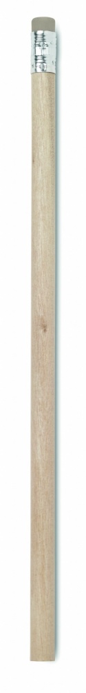 Logo trade promotional gifts image of: Pencil with eraser