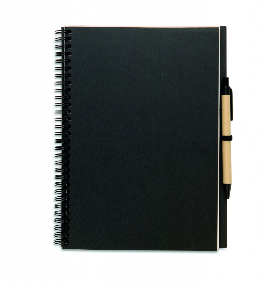 Logotrade promotional items photo of: Recycled notebook with pen
