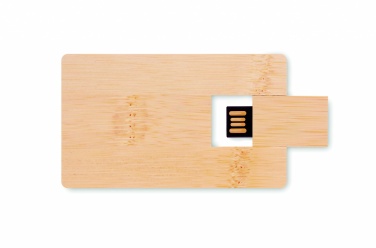 Logo trade promotional giveaways picture of: 16GB bamboo casing USB