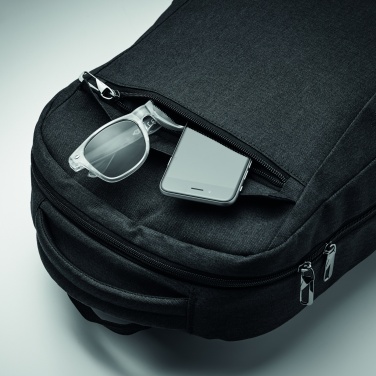 Logo trade business gift photo of: 600D RPET laptop backpack