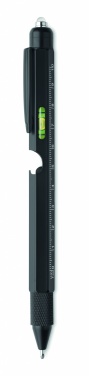 Logotrade promotional item image of: Spirit level pen with ruler
