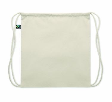 Logo trade promotional products picture of: Drawstring bag Fairtrade