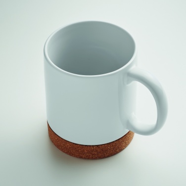 Logotrade advertising products photo of: Sublimation ceramic cork mug