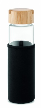 Logotrade promotional item picture of: Glass bottle bamboo lid 600ml