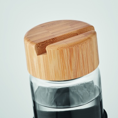 Logotrade business gifts photo of: Glass bottle bamboo lid 600ml