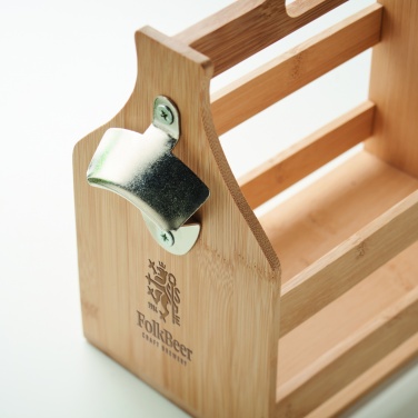Logotrade promotional merchandise photo of: 6 beer crate in bamboo