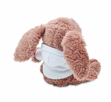 Logo trade promotional gifts image of: Bunny plush wearing a hoodie