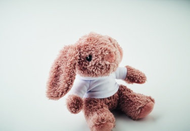 Logo trade advertising product photo of: Bunny plush wearing a hoodie