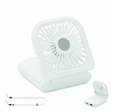 Logo trade promotional giveaways image of: Portable foldable or desk fan