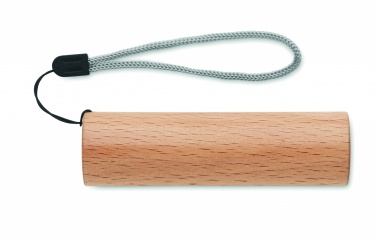 Logo trade corporate gift photo of: Beech wood rechargeable torch
