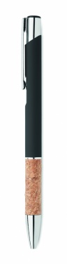 Logotrade promotional giveaway image of: Ballpoint pen made of aluminum with a cork grip